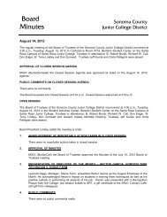 Board Minutes - Santa Rosa Junior College