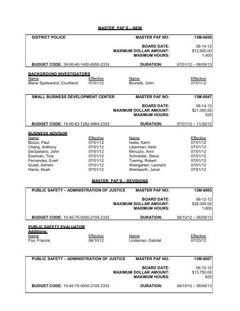 Board Minutes - Santa Rosa Junior College