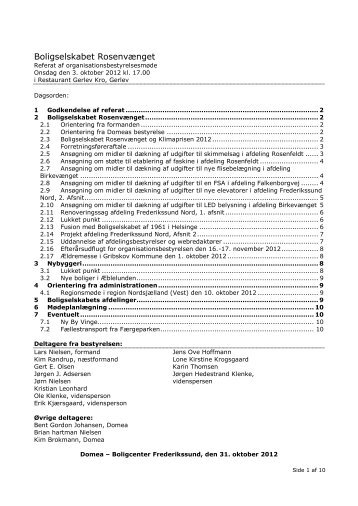 0800 OrgmÃ¸de referat offentlig 03-10-12 - Domea