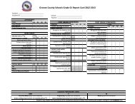 1st Grade Report Card - Oconee County Schools