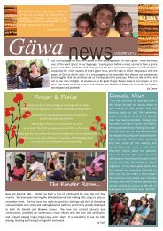October 2012 - Gawa Christian School Website