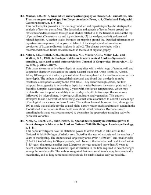 Permafrost Terrain Stability and Thermokarst Monitoring: - Arctic LCC