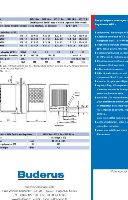 BUDERUS - Pompe Ã  Chaleur Logatherm WPL - ClimatGaz