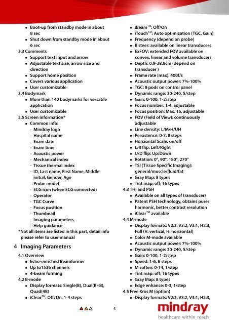 Mindray DC-N3 Specifications.pdf - FysioSupplies