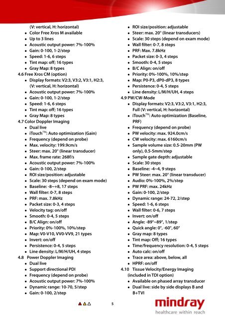 Mindray DC-N3 Specifications.pdf - FysioSupplies