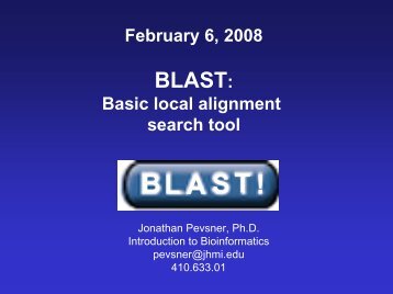 BLAST! - Pevsner Lab