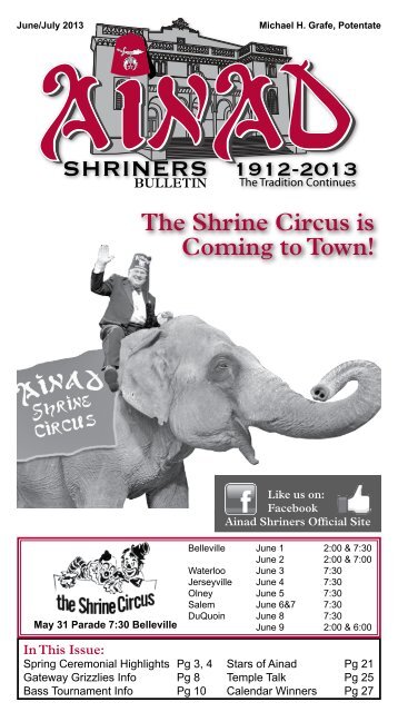 June July 2013 - Ainad Shriners