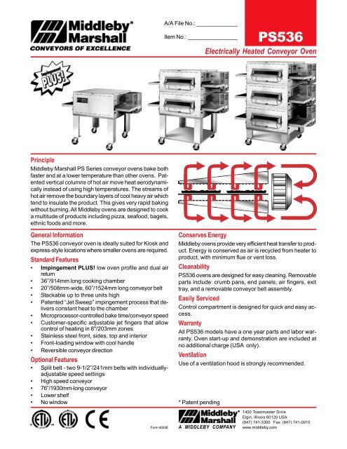 Electrically Heated Conveyor Oven