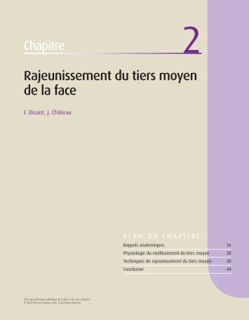 Rajeunissement du tiers moyen de la face - Decitre