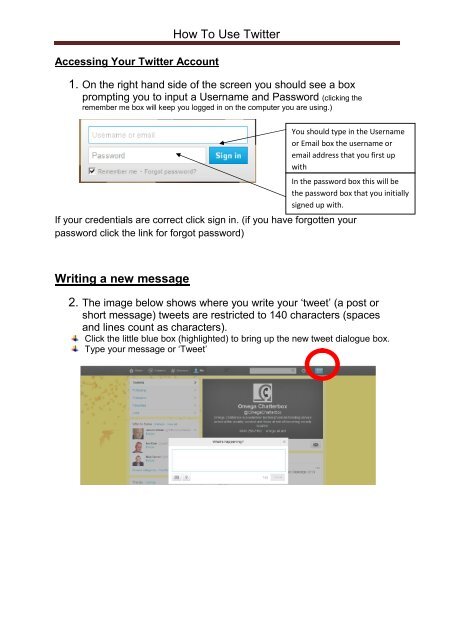 How To Use Twitter Writing a new message Omega uk