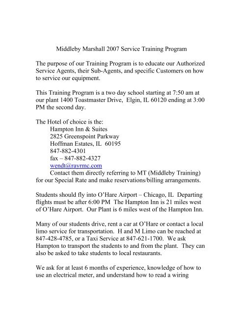 Middleby Marshall Service Training Program.pdf
