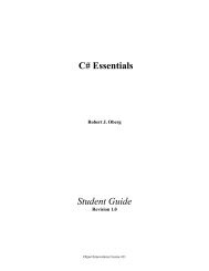 Student Guide C# Essentials - A2Z Dotnet