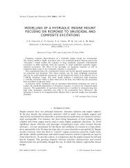 Modelling of a Hydraulic Engine Mount Focusing on ... - Colgate