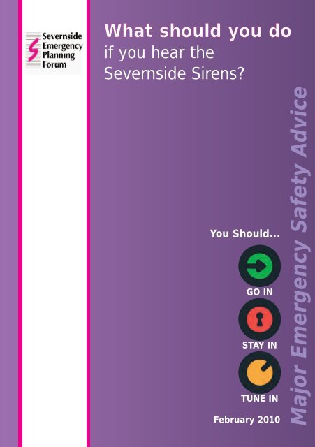 Severnside Major Emergency Safety Advice - South Gloucestershire ...