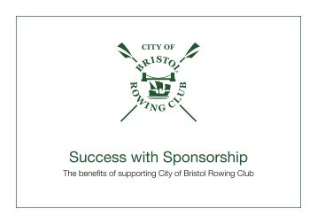 brochure - City Of Bristol Rowing Club