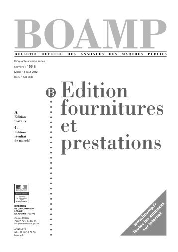 Publication DILA - Boamp.fr