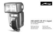 MECABLITZ 58 AF-2 digital - Metz Flashguns for Canon Nikon ...