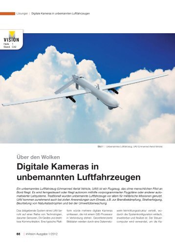 Digitale Kameras in unbemannten Luftfahrzeugen - Framos