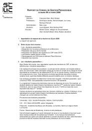 RAPPORT DU CONSEIL DE GESTION PEDAGOGIQUE - Esa