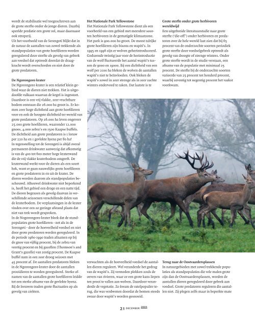 De sterfte in de Oostvaardersplassen in een ... - Dood Doet Leven