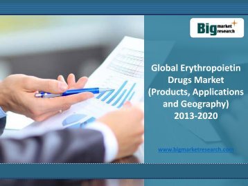 Global Erythropoietin Drugs Market (Products, Applications and Geography) 2020