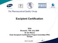 Excipient Certification - IPEC Europe