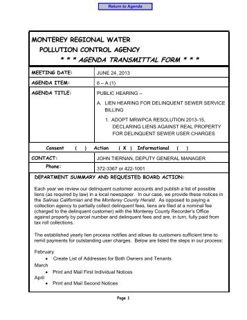 Monterey Regional Water Pollution Control Agency