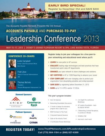 Leadership Conference 2013 - The Accounts Payable Network