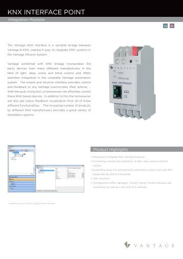 KNX INTERFACE POINT - Vantage