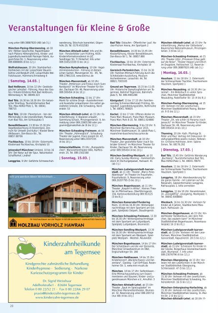 Zwergerl Magazin München/Oberland März 2015