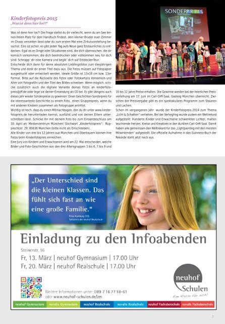 Zwergerl Magazin München/Oberland März 2015