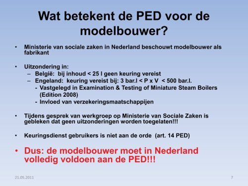 Power Point presentatie - Nederlandse Vereniging van Modelbouwers