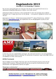 Programma Sauerbier reis 2013 - Nederlandse Vereniging van ...