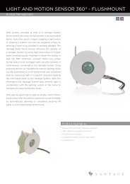 Flushmount Light And Motion Sensor360 Cutsheet - Vantage