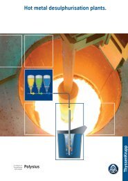 Hot metal desulphurisation plants.