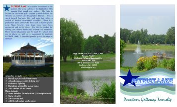 the Patriot Lake Brochure - Galloway Township