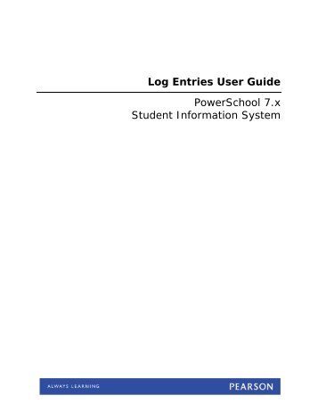 Log Entries User Guide - Muskegon Area Intermediate School District