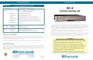 sc-4 system controller - Utah Scientific