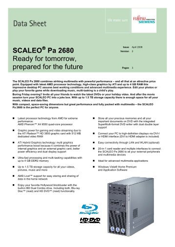 SCALEO Pa 2680 Ready for tomorrow, prepared for the future
