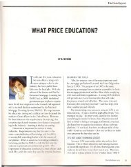 WHAT PRICE EDUCATION? - Calyx Software