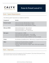 System Requirements - Calyx Software