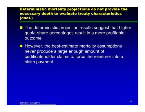 Presentation by Noel Harewood - Actuary.com