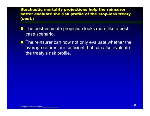 Presentation by Noel Harewood - Actuary.com