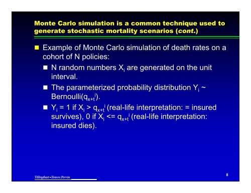 Presentation by Noel Harewood - Actuary.com