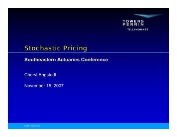 Stochastic Pricing - Actuary.com