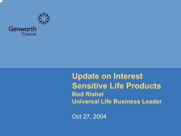 Update on Interest Sensitive Life Products - Actuary.com