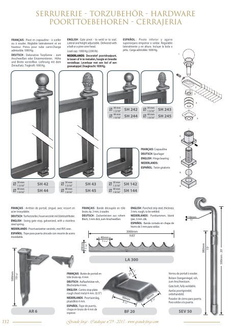 GRANDE FORGE - CATALOGUE N°39