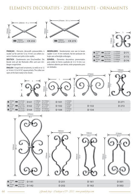 GRANDE FORGE - CATALOGUE N°39