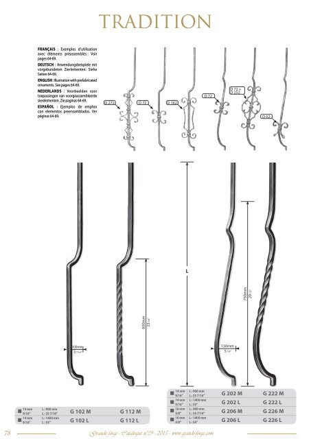 GRANDE FORGE - CATALOGUE N°39