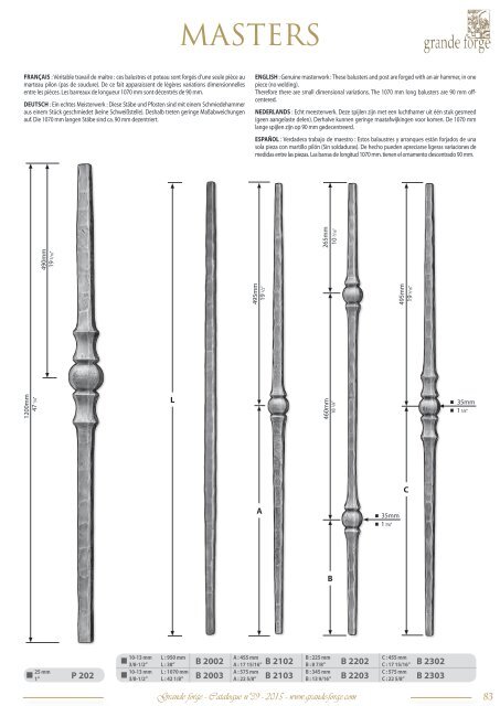 GRANDE FORGE - CATALOGUE N°39